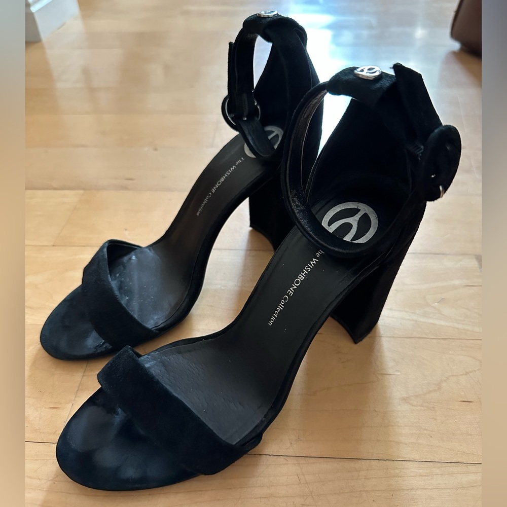 Suede High Heel Sandal